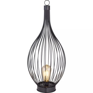 mutoni light, Solarleuchte Metall schwarz 1xLED