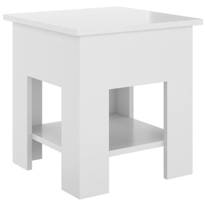 vidaXL, vidaXL Couchtisch Hochglanz-Weiß 40x40x42 cm Holzwerkstoff
