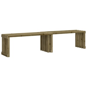 vidaXL, vidaXL Gartenbank Ausziehbar 212,5x40,5x45cm Imprägniertes Kiefernholz