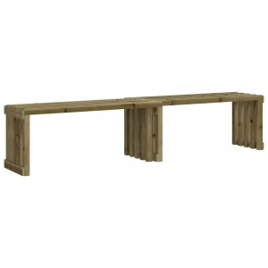 vidaXL, vidaXL Gartenbank Ausziehbar 212,5x40,5x45cm Imprägniertes Kiefernholz