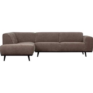mutoni living, Ecksofa Statement links Ribcord flach taupe, Ecksofa Statement links Ribcord flach taupe 274x210