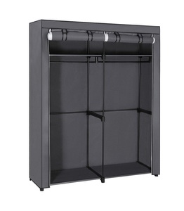 SONGMICS, Songmics - Kleiderschrank, faltbar, 140 x 43 x 174 cm, grau RYG02GY, SONGMICS Regal »Grau, 43 cm (B) x 174 cm (H) x140cm«