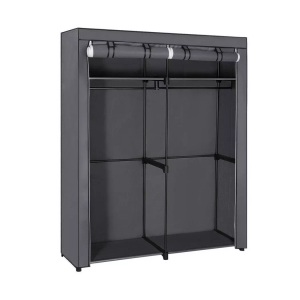 SONGMICS, Songmics - Kleiderschrank, faltbar, 140 x 43 x 174 cm, grau RYG02GY, SONGMICS Regal »Grau, 43 cm (B) x 174 cm (H) x140cm«