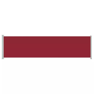 vidaXL, vidaXL Seitenmarkise Ausziehbar 160x600 cm Rot, vidaXL Seitenmarkise Ausziehbar 160x600 cm Rot