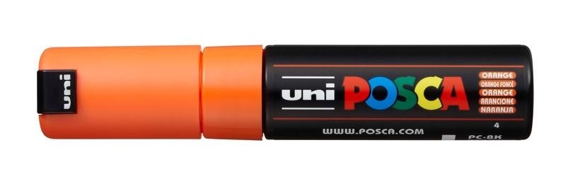 UNI, Uni Marker POSCA 8 mm Orange, Farbe, uni-ball Posca Marker, 8mm, orange, Keilspitze, PC8K orange