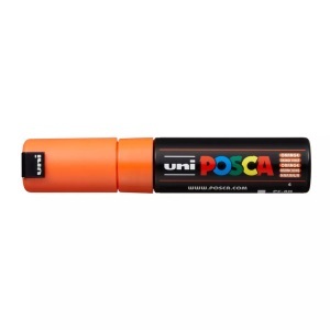 UNI, Uni Marker POSCA 8 mm Orange, Farbe, uni-ball Posca Marker, 8mm, orange, Keilspitze, PC8K orange