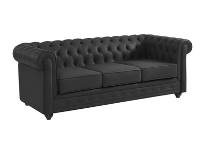 Vente-unique, Ledersofa 3Sitzer CHESTERFIELD Büffelleder Ledersofa 3Sitzer CHESTERFIELD Büffelleder