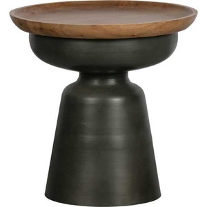 mutoni living, Beistelltisch Dana Holz Metall schwarz, Beistelltisch Dana Holz Metall schwarz