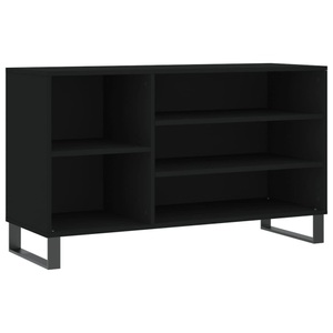 vidaXL, vidaXL Schuhregal Schwarz 102x36x60 cm Holzwerkstoff