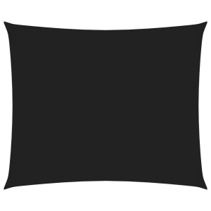 vidaXL, vidaXL Sonnensegel Oxford-Gewebe Rechteckig 2x3 m Schwarz, vidaXL Sonnensegel Oxford-Gewebe Rechteckig 2x3 m Schwarz