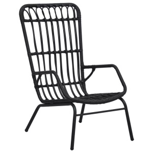Diverse Hardware, Gartenstuhl Poly Rattan Schwarz, vidaXL Gartenstuhl Poly Rattan Schwarz
