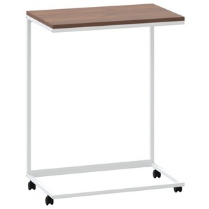 vidaXL, vidaXL Beistelltisch mit Rollen Weiß 55x35x70 cm Holzwerkstoff, vidaXL Beistelltisch mit Rollen Weiß 55x35x70 cm Holzwerkstoff