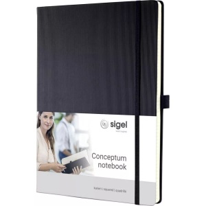 Sigel, Sigel Notizbuch CONCEPTUM® CO111 kariert Schwarz Anzahl der Blätter: 97 DIN A4, Sigel CONCEPTUM® CO111 Notizbuch kariert Schwarz Anzahl der Blätter: 97 DIN A4