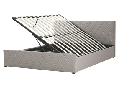Beliani, Bett mit Lattenrost aus Kunstleder Modern ROCHEFORT Bett mit Lattenrost aus Kunstleder Modern ROCHEFORT
