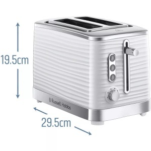RUSSELL HOBBS, Russell Hobbs Inspire - Toaster (Weiss/Chrom), Russell Hobbs Inspire 24370-56 Toaster weiss