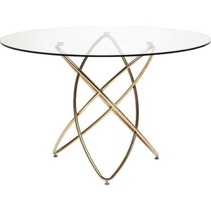 Kare Design, Tisch Molekular Gold Ø120cm, Tisch Molekular Gold Ø120cm