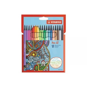 Stabilo, STABILO® Filzstifte PEN 68 mit 18 Farben, Filzstift STABILO® Pen 68 18er-Pack