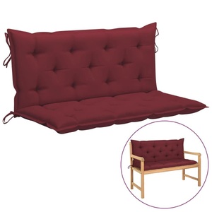 vidaXL, vidaXL Auflage für Hollywoodschaukel Weinrot 120 cm Stoff, 