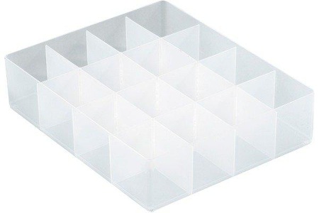 Really Useful Box, REALLY USEFUL BOX Schubladenbox PP 68505200 16 Fächer, Großer Einsatz, Unterteilung 4 x 4, für versch. Kunststoff-Boxen