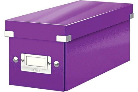 Leitz, Leitz Aufbewahrungsbox Violett, Leitz Click & Store CD-Box, violett, 145mm x 135mm x 360mm, 6041-00-62