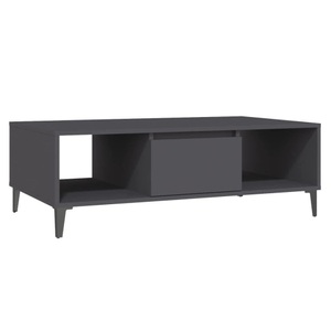 vidaXL, vidaXL Couchtisch Grau 103,5x60x35 cm Spanplatte