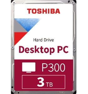Toshiba, Toshiba P300 High Performance 3TB 3.5´ Sata (Bulk) HDD Intern, TOSHIBA Interne Festplatte P300 HDWD130UZSVA 3 TB Schwarz, Silber