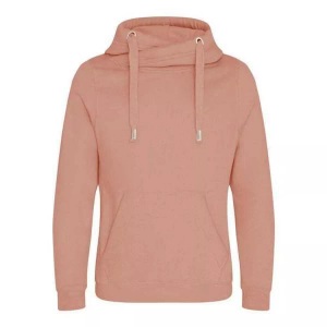 Awdis, Cross Neck Kapuzenpullover Unisex Pink S, AWDis - Cross Neck Kapuzenpullover, für Herren, Pink, Größe S