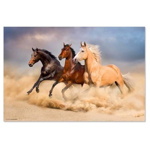 CoverYourDesk, CoverYourDesk - (60x40cm) Schreibtisch Unterlage Anti-Rutsch Pult Matte (CD7000) - Pferde, trendform - Schreibunterlage THREE HORSES, One Size