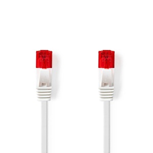 Nedis, CAT6 Netzwerkkabel | RJ45 Stecker | RJ45 Stecker | U/UTP | 0,50 m | Snagless | Flach | PVC | Weiß | Etikett, Nedis - CAT6 Netzwerkkabel | RJ45 Stecker U/UTP 0,50 m Snagless Flach PVC Weiß Etikett, One Size