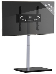 VCM, Universal TV VESA Standfuß Ständer Fernseh Rack Holz Nalano Universal TV VESA Standfuß Ständer Fernseh Rack Holz Nalano, VCM - TV Standfuß |Ständer Fernseh Rack | Maße ca. H. 100 x B. 60 T. 45 cm Nalano, cm, Schwarz
