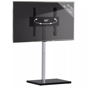 VCM, Universal TV VESA Standfuß Ständer Fernseh Rack Holz Nalano Universal TV VESA Standfuß Ständer Fernseh Rack Holz Nalano, VCM - TV Standfuß |Ständer Fernseh Rack | Maße ca. H. 100 x B. 60 T. 45 cm Nalano, cm, Schwarz