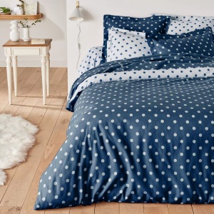 LA REDOUTE INTERIEURS, Bettbezug CLARISSE, Flanell