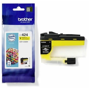 Brother, Original Tonerpatrone yellow Brother LC424Y, Brother Tintenpatrone, gelb, LC-424Y, (750 Seiten)