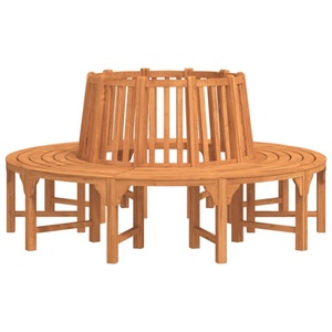 vidaXL, vidaXL Baumbank Rund Ø208 cm Massivholz Eukalyptus, vidaXL Baumbank Rund Ø208 cm Massivholz Eukalyptus