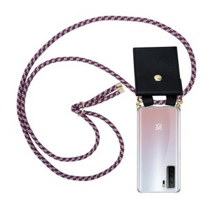 Cadorabo, Handy Kette für Huawei NOVA 7 SE Silikon mit Gold Ringen, 