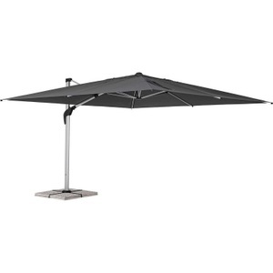 mutoni lifestyle, Ampelschirm Aries eloxiert-grau 400x400, Ampelschirm Aries eloxiert-grau 400x400