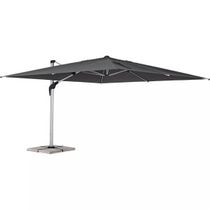 mutoni lifestyle, Ampelschirm Aries eloxiert-grau 400x400, Ampelschirm Aries eloxiert-grau 400x400