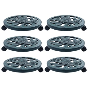vidaXL, vidaXL Pflanzenroller 6 Stk. Grün 38 cm Kunststoff, vidaXL Pflanzenroller 6 Stk. Grün 38 cm Kunststoff