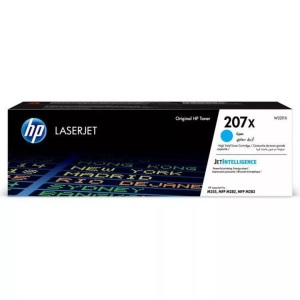 Hp, HP 207X Cyan Original LaserJet Tonerkartusche mit hoher Reichweite, Hewlett Packard Toner, blau, No.207X, W2211X, (2'450 Seiten)