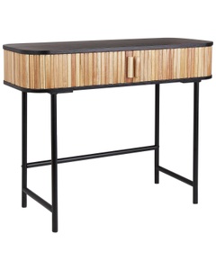 Beliani, Konsolentisch aus Paulownia-Holz Modern CARNEY Konsolentisch aus Paulownia-Holz Modern CARNEY, Beliani - Konsolentisch aus Paulownia-Holz Modern CARNEY, One Size, Light Beige