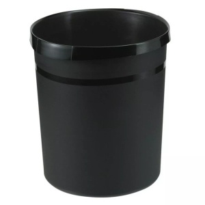 HAN, Papierkorb 18 l HAN Grip (Ø x H) 312 mm x 350 mm Schwarz 1 St., Han Papierkorb, GRIP, 18lt, schwarz, 18190-13