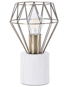 Beliani, Beliani Tischlampe gold MOONI klein, 