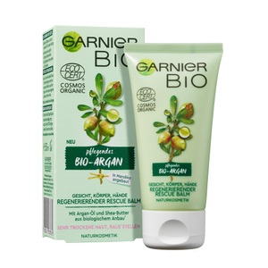 Garnier, Garnier Bio Argan Rescue Balm Körpercreme 50ml, Garnier Bio Rescue Balm