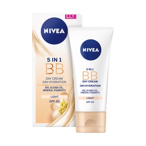Nivea, Nivea BB Creme Tagescreme LSF 15 50 ml, NIVEA 5 in 1 BB Cream Light