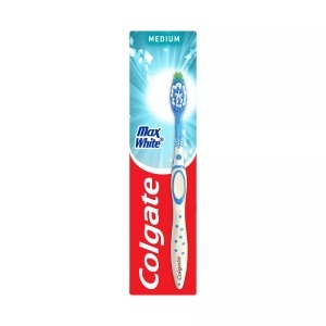 Colgate, Colgate Zahnbürste MaxWhite 1x, Colgate - Max White Mittel Zahnbürste, Für Natürlich Weisse Zähne, Medium, 1 Stück