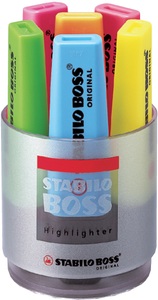undefined, STABILO Textmarker BOSS 7006 Tischset 6 Stück
