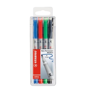 undefined, STABILO OHP Pen non-perm. 1mm 853/4 4er Etui