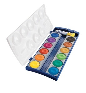 undefined, PELIKAN Deckfarben 735K/12 12 Farben Deckweiss