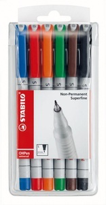 undefined, STABILO OHP Pen non-perm. 0,4mm 851/6 6er Etui
