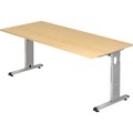 undefined, Schreibtisch Solid, höhenverstellbar, BxT 1.800 x 800 mm, Ahorn